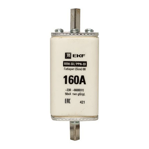 EKF PROxima Плавкая вставка ППН-33 160/160А габарит 00