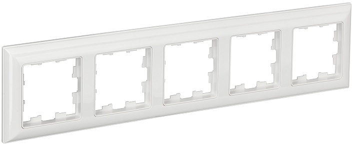 IEK BRITE DECOR Белый 3D-форма Рамка 5-м РУ-5-Бр