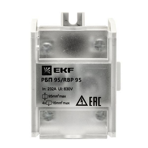 EKF PROxima Распределительный блок проходной РБП 95 (1х95-4х16 мм2) 232/100А