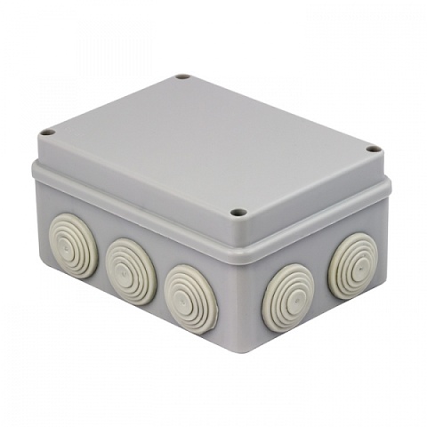 EKF PROxima Коробка распаячная КМР-050-041 пылевлагозащитная, 10 мембранных вводов, уплотнительный шнур (150х110х70)