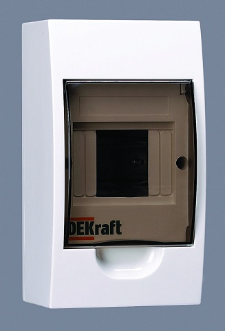 DEKraft Корпус пластиковый навесной 4 мод. IP41 ЩРН-П-4