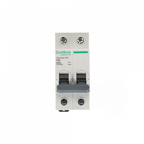 Systeme Electric City9 Set Автоматический выключатель (АВ) С 63А 2P 6kA 230В