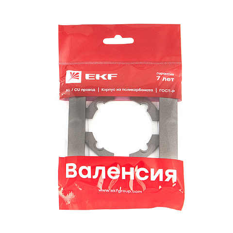 EKF PROxima Валенсия Рамка 1-местная графит