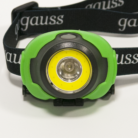 Gauss Фонарь налобный модель GFL303 4W 230lm 3xAAA LED 1/12/60
