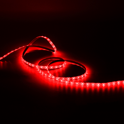Gauss Лента LED 2835 -SMD 4.8W 12V DC красный IP66 (блистер 5м)