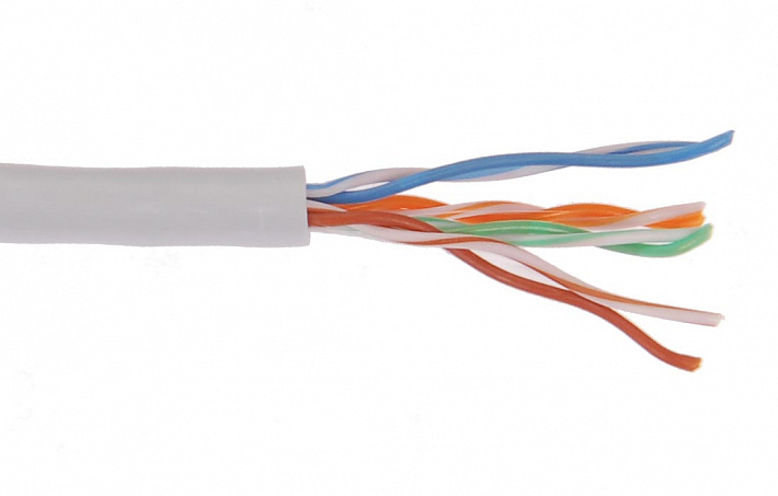 IEK ITK Кабель связи витая пара U/UTP, кат.6 4х2х23AWG solid, PVC, 305м, серый