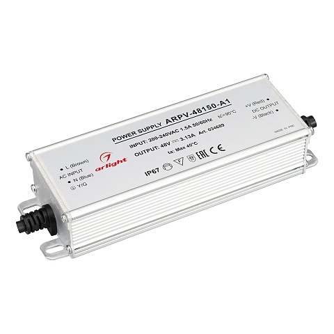 Arlight Блок питания ARPV-48150-A1 (48V, 3.13А, 150W) (IP67 Металл, 3 года)