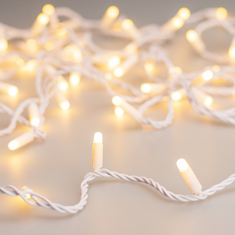 Arlight Светодиодная гирлянда ARD-STRING-CLASSIC-10000-WHITE-100LED-MILK-STD Warm (230V, 7W) (Ardecoled, IP65)