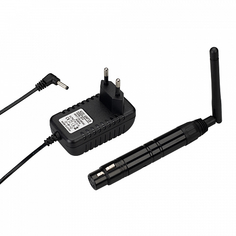 Arlight Усилитель SMART-DMX-Receiver Black (5V, XLR3 Male, 2.4G) (IP20 Металл, 5 лет)