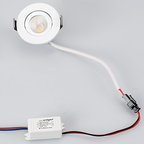 Arlight Светодиодный светильник LTM-R50WH 5W Warm White 25deg (IP40 Металл, 3 года)