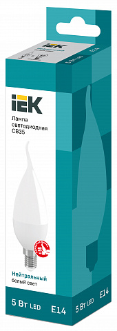 IEK Лампа светодиодная ECO CB35 свеча на ветру 7Вт 230В 3000К E14