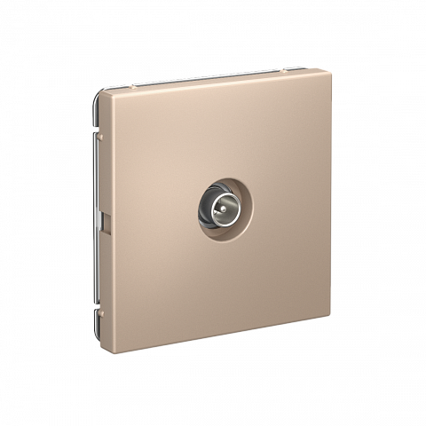 Systeme Electric ArtGallery Песочный TV Розетка проходная 4DB, механизм