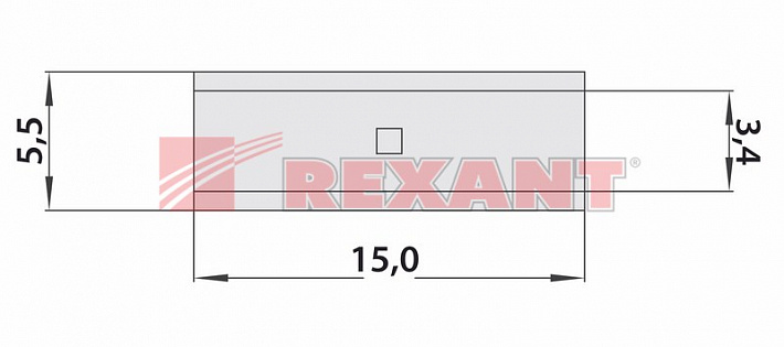СОЕДИНИТЕЛЬНАЯ ГИЛЬЗА L-15мм 4-6мм² (ГМЛ (DIN) 6) Rexant