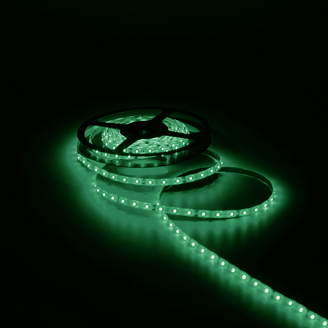Gauss Лента LED 2835 -SMD 4.8W 12V DC зеленый IP66 (блистер 5м)