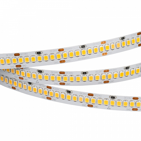 Arlight Светодиодная лента RT 2-5000 24V White5500 10mm (2835, 252 LED/m, LUX) (10 Вт/м, IP20)