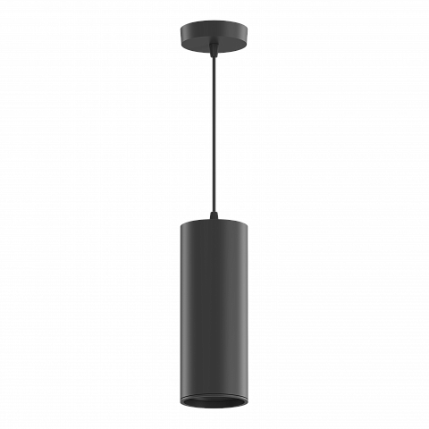 Gauss Светильник Overhead подвесной цилиндр 12W 920lm 4100K 170-240V IP20 79*200мм черный LED