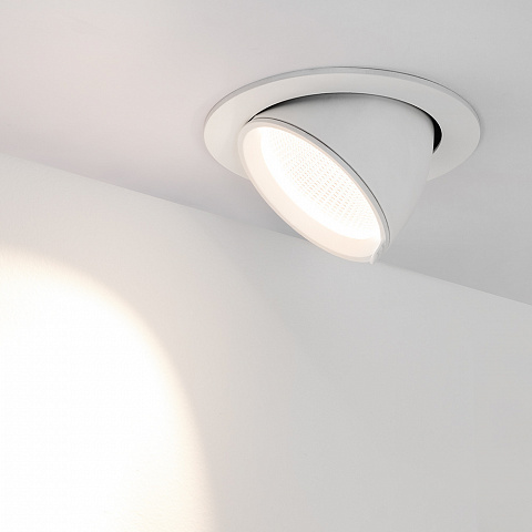Arlight Светильник LTD-EXPLORER-R130-20W Warm3000 (BK, 38 deg, 230V) (IP20 Металл, 3 года)