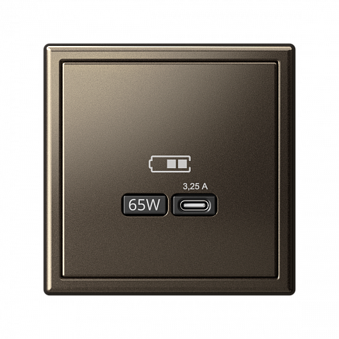 Systeme Electric ArtGallery Мокко USB Розетка тип-С 65Вт высокоскор.заряд. QC, PD, механизм