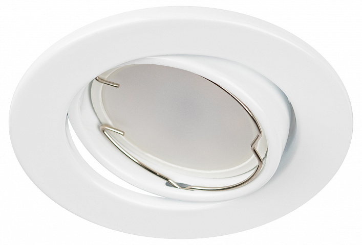 ЭРА ST2A WH Белый Светильник штампованный поворотный MR16,12V/220V, 50W