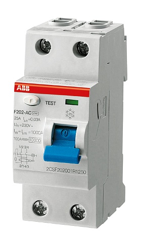 ABB F202A УЗО 2Р 63А 100mA селективный