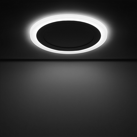 Gauss Светильник Backlight круг 12+4W 960lm 4000K 180-265V IP20 монт Ø170 190*31мм 3 реж LED