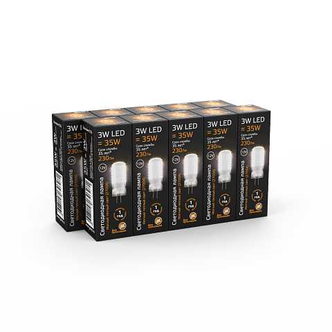 Gauss Лампа G4 12V 3W 230lm 2700K силикон LED