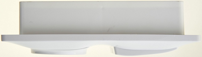 SE Glossa Блок: Розетка + 2-клавишный Выключатель с подсветкойкой белый