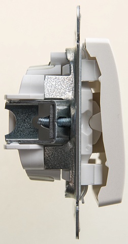 SE Glossa 1-клавишный Выключатель с подсветкойкой, сх.1а, 10АХ, механизм, перламутр