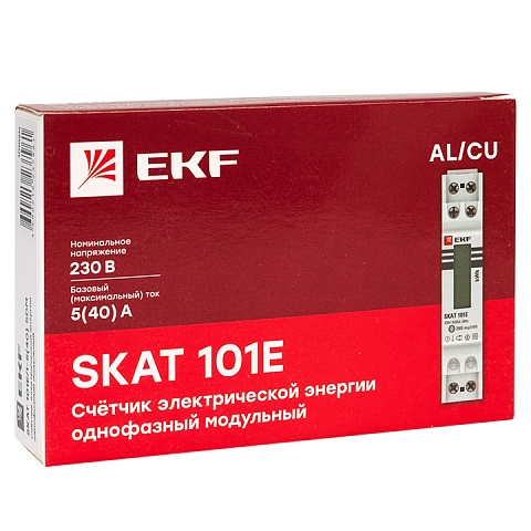 EKF PROxima Счетчик электрической энергии модульный SKAT 101E/1 - 5(40) Ш Р M