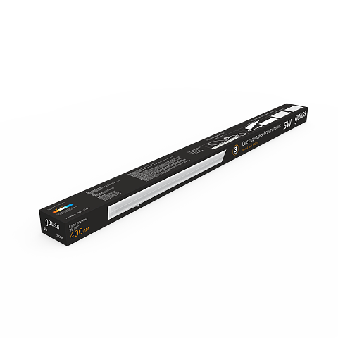 Gauss Светильник TL линейный 5W 400lm 3000K IP20 312х22х37 (к.п. 1м, Коннект2шт, креп 1шт) LED 5