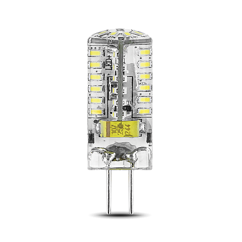 Gauss Лампа G4 12V 3W 230lm 2700K силикон LED
