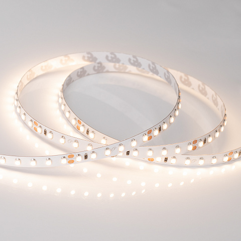 Arlight Светодиодная лента RT 2-5000 24V Warm3000 2x (3528, 600 LED, LUX) (9.6 Вт/м, IP20)