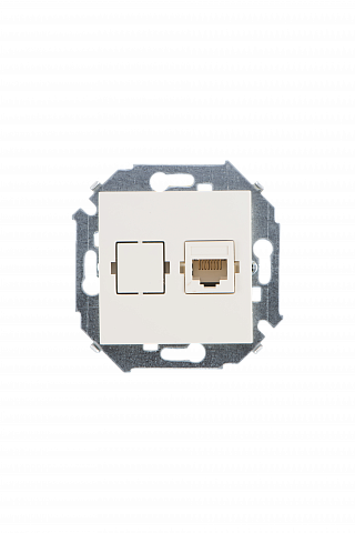 Simon 15 Бежевая Розетка компьютерная 1-ая RJ45 кат.5е