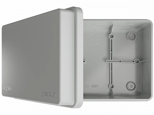 Коробка распред.о/п, 2К, HF, УФ 150х110х70мм IP67 (30 шт) цвет-серый