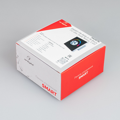 Arlight Панель SMART-P8-RGB-G-IN Black (12-24V, 3x4A, Rotary, 2.4G) (IP20 Пластик, 5 лет)