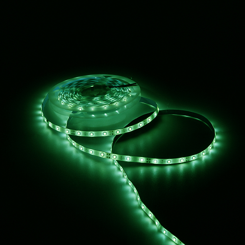 Gauss Лента LED Elementary 2835 -SMD 4.8W 12V DC зеленый IP66 (ZIP Bag 5м)