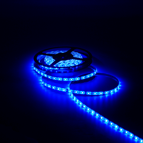 Gauss Лента LED 2835 -SMD 4.8W 12V DC синий IP66 (блистер 5м)