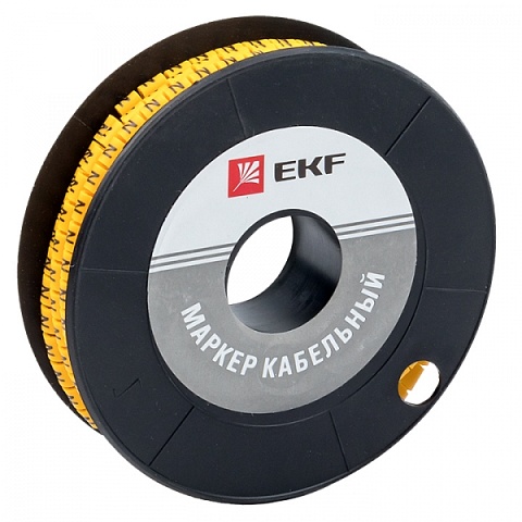 EKF PROxima Маркер кабельный 4,0 мм2 "N" (500 шт.) (ЕС-2)