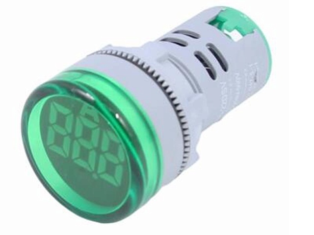 Индикатор тока AD-22 (LED) d22мм зеленый IP54 HLT