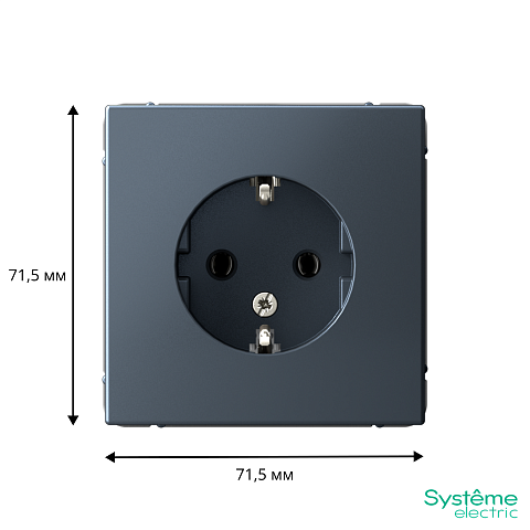 Systeme Electric ArtGallery Грифель Розетка с заземлением, 16А, механизм