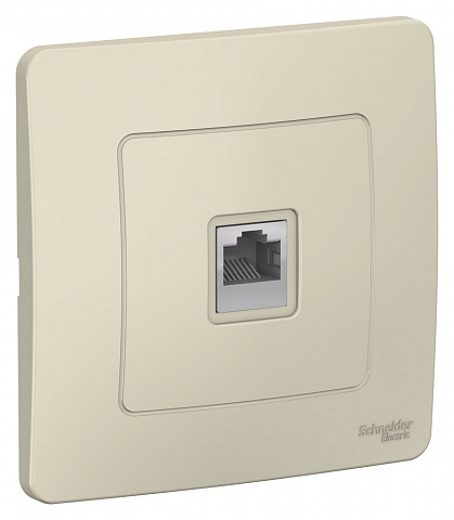 SE Blanca С/У Розетка компьютерная RJ45, кат.5E, молочный