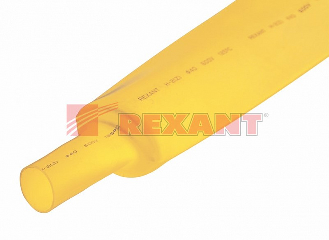 40.0 / 20.0 мм 1м термоусадка жёлтая Rexant