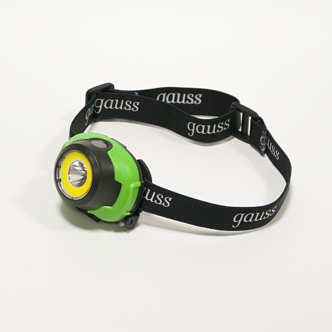 Gauss Фонарь налобный модель GFL303 4W 230lm 3xAAA LED 1/12/60