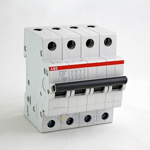 ABB Выключатель автоматический 4-полюсной SH204 C 8