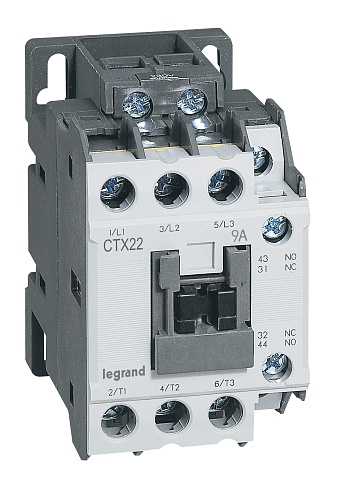 Legrand CTX3 Контактор 3P 9A 1но1нз 230V