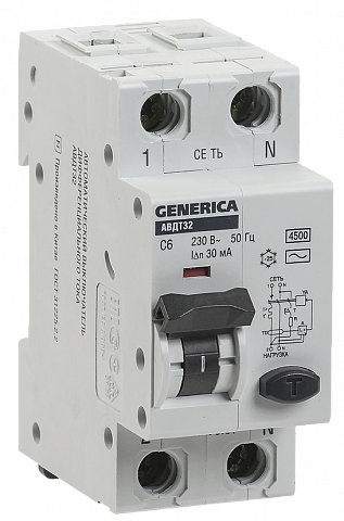 IEK GENERICA Диф.автомат АВДТ 32 C25