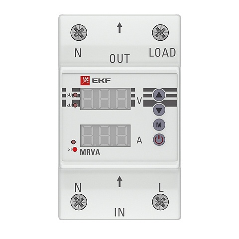EKF PROxima Реле напряжения и тока с дисплеем MRVA 40A