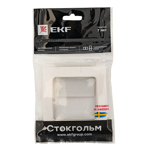 EKF PROxima Стокгольм Белый Рамка 1-ая
