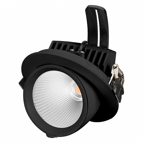 Arlight Светильник LTD-EXPLORER-R130-20W Warm3000 (BK, 38 deg, 230V) (IP20 Металл, 3 года)