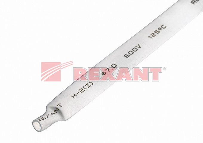 7.0 / 3.5 мм 1м термоусадка белая Rexant